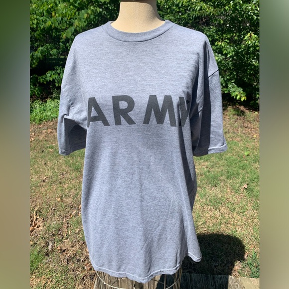 Vintage Short Sleeve Army Shirt with Reflective Decals - Picture 9 of 11